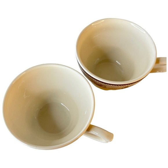 2 Sets Josiah Wedgwood And Sons Plymouth Cup And Saucer For Williams Sonoma VTG - Picture 7 of 12